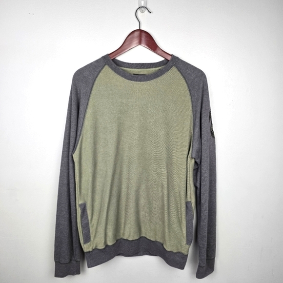 FOX Y2K Long Sleeve Shirt Honor Amongst Riders Racing Olive Green Gray Mens Sz M - Picture 1 of 15